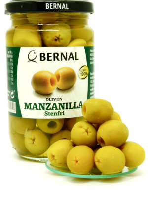 Oliven Manzanilla Bernal 300gr – autentiske spanske oliven fra Bernal