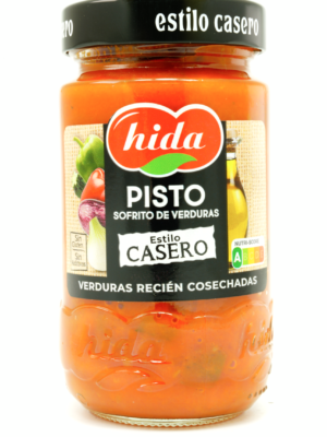 Tomatsaus Pisto tomatbasert saus med grønnsaker (350gr) – autentisk spansk tomatsaus