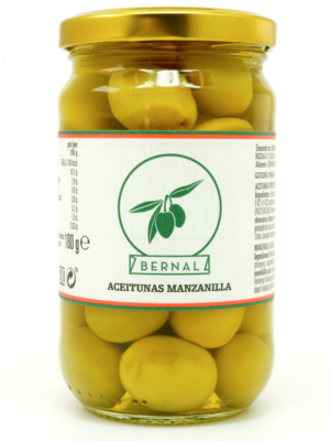 Oliven manzanilla 300gr – autentiske spanske oliven fra Bernal
