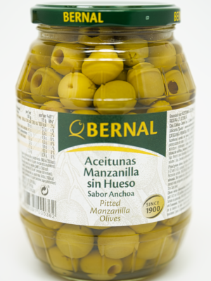 Oliven Manzanilla Stenfri Bernal 997g – autentiske spanske oliven fra Bernal
