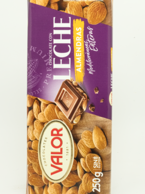 Melkesjokolade med hele mandler – Valor (250g) – spansk premium sjokolade fra Valor