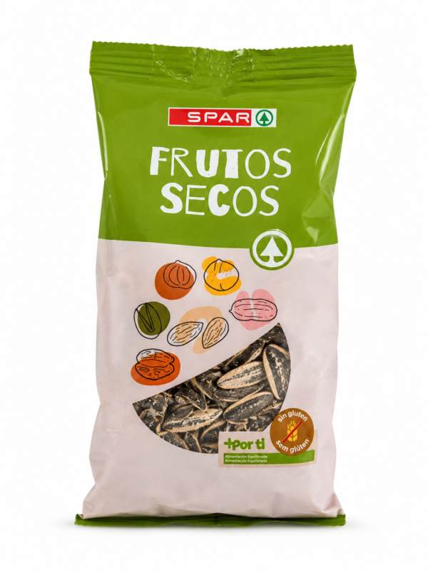 SPAR Gigantiske Solsikkefrø med Salt 200 g – Ristede Solsikkefrø – spansk snacks