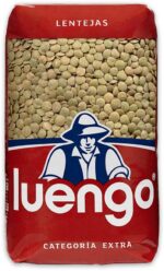 Luengo Grønne Linser 500 g – Spanske Tørkede Linser av Ekstra Kvalitet – næringsrike spanske belgfrukter