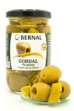 Spansk Gordal oliven med chili. 300gr – autentiske spanske oliven fra Bernal