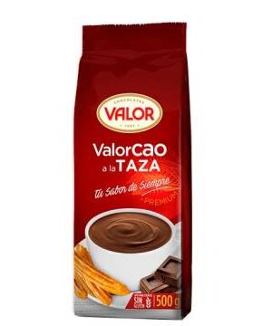 Valorcao sjokolade til kopp – Klassisk smak (500g) – spansk premium sjokolade fra Valor