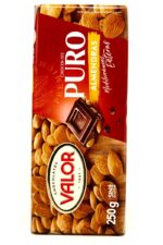 Mørk sjokolade med mandler VALOR 250g.