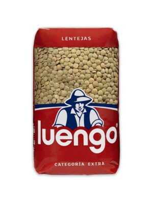 Luengo Grønne Linser 500 g – Spanske Tørkede Linser av Ekstra Kvalitet
