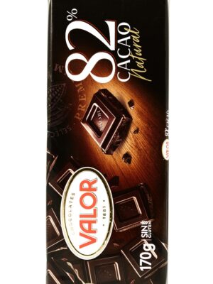 Mørk sjokolade 82% VALOR 170g.