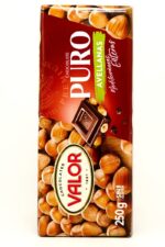 Mørk sjokolade med hasselnøtter VALOR 250g.