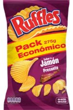Bølgepotetgull med smak av skinke RUFFLES 275g.