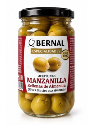 Mandelfylte oliven Bernal – Manzanilla Rellenas de Almendra