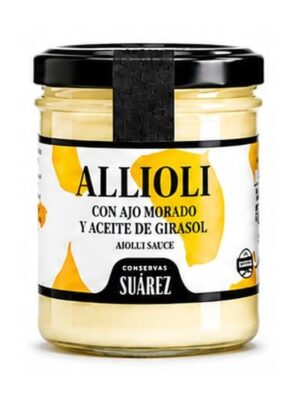 Familia Suárez Allioli med Lilla Hvitløk 135 g – Klassisk Spansk Aioli