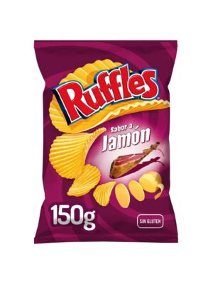 Ruffles potetchips – Skinkesmak (150g)