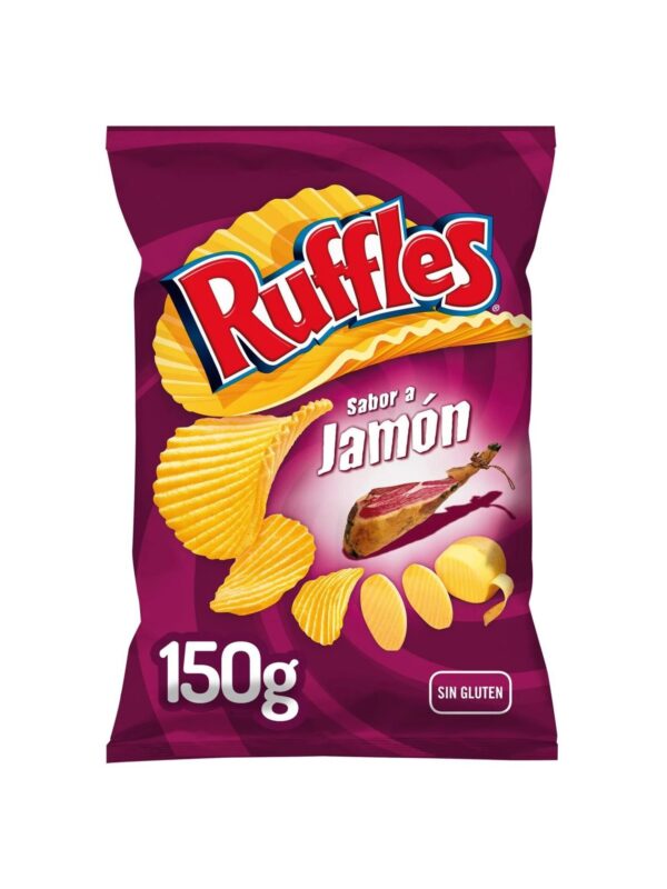 Ruffles potetchips – Skinkesmak (150g)