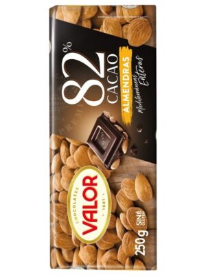 Valor Mørk Sjokolade 82 % Kakao med Hele