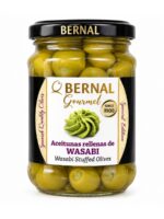 Oliven fylt med wasabi (Bernal Gourmet) 436g i glass