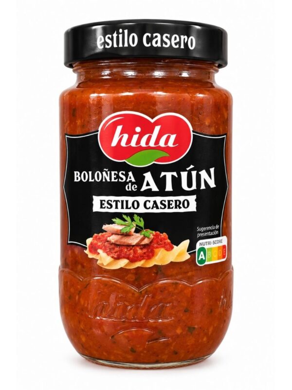 Bolognese med tunfisk – tomatsaus med tunfisk (Hida) 350g Homestyle Bolognese med tunfisk – tomatsaus med tunfisk (Hida) 350g Homestyle i glass