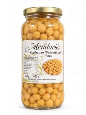 Kikerter Pedrosillano Extra El Mendaviés 540 g i glass