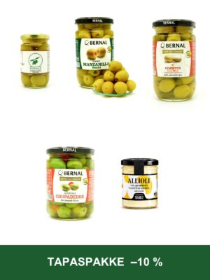 Tapaspakke – fire spanske oliven og allioli