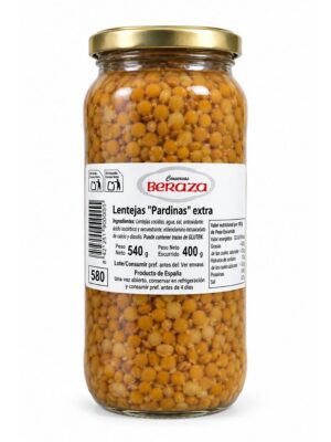 Pardina linser Extra Conservas Beraza 540 g i glass